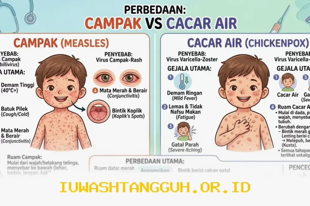 Apa Perbedaan Gejala Campak Dan Cacar Air